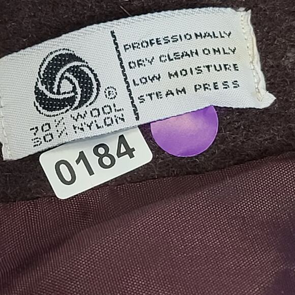 Alorna women's brown Vintage wool full length XL coat capsule dark feminine - Picture 7 of 9